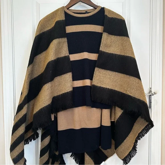 SOLD! on eBay S MAX MARA Label-cut Virgin Wool Stripe Sweater&Skirt SET Size:US4 - Picture 16 of 16